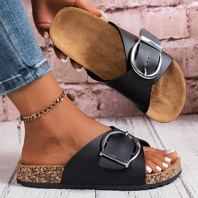 Bellevue | Chic Buckle Slide Mules