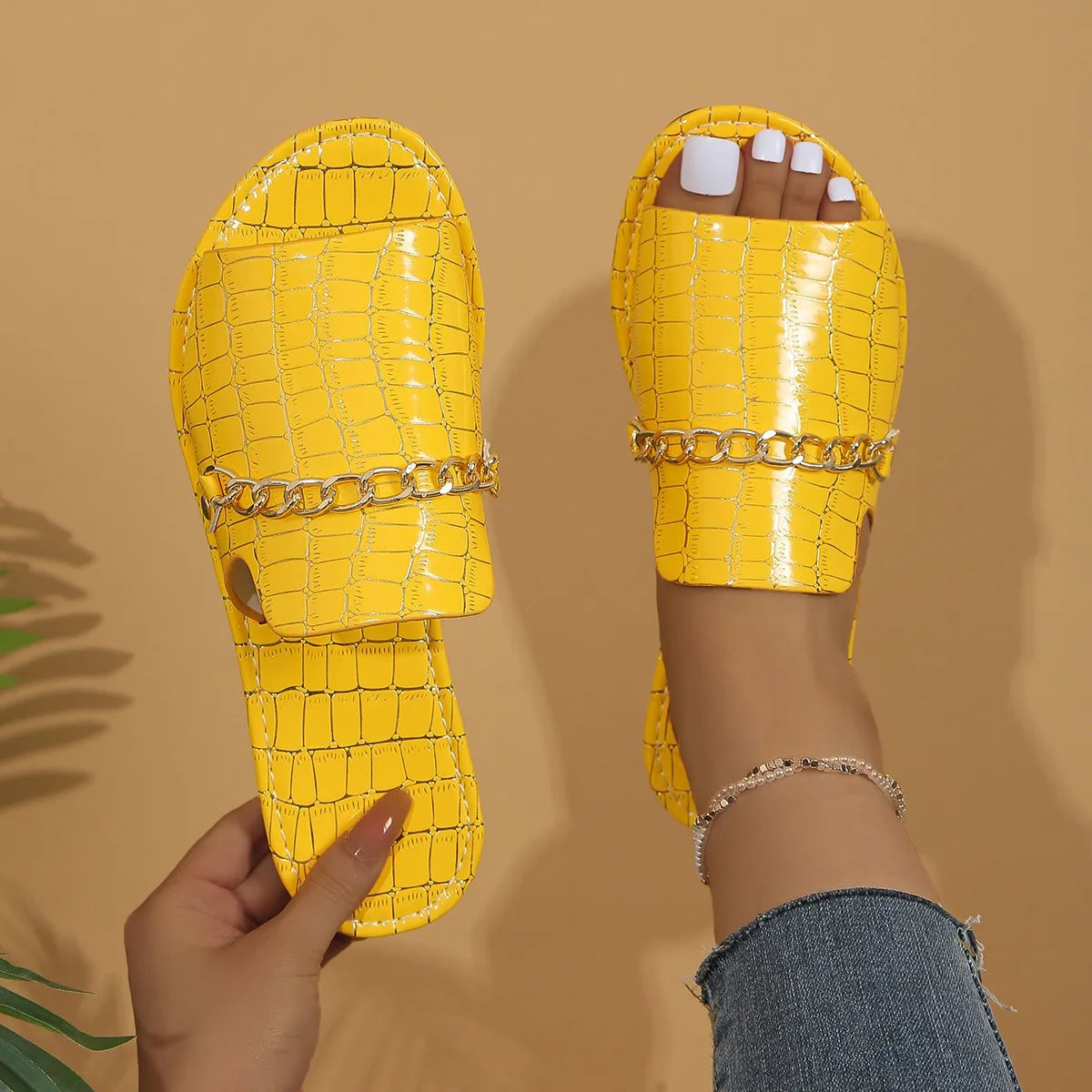 Mira | Chic Wedge Beach Flip-Flops