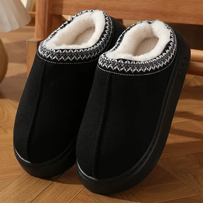Chloe | Cozy Fluffy Platform Slippers