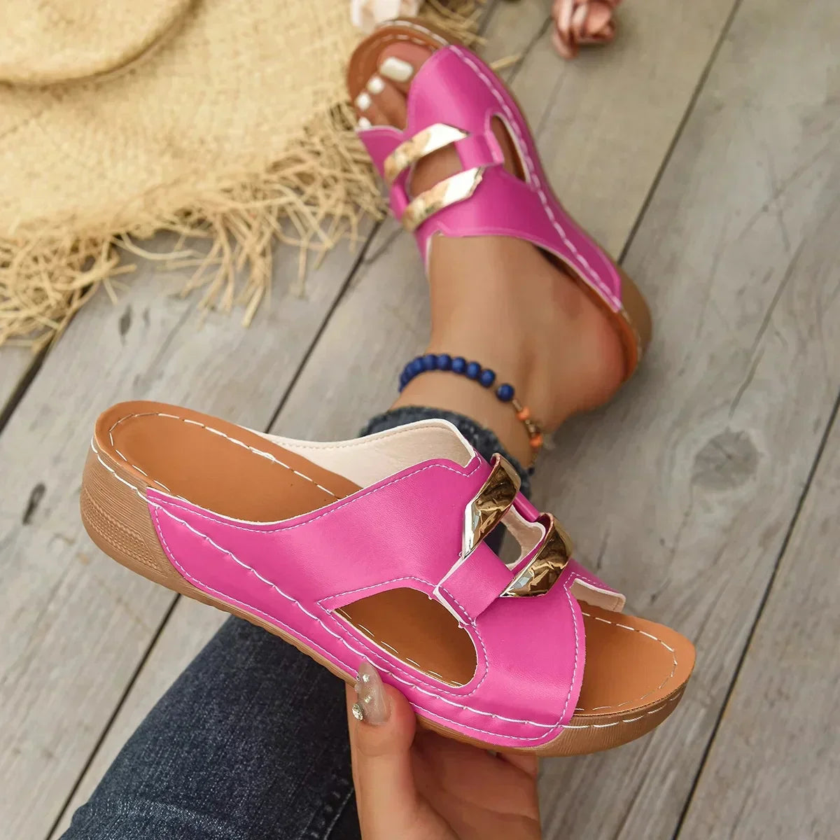 Lina | Supportive Wedge Heel Sandals